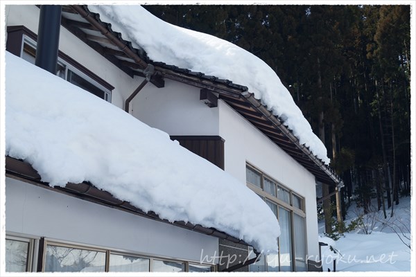 我が家の屋根の雪